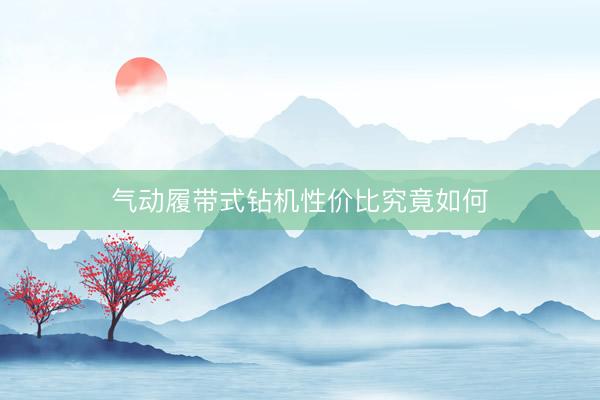 气动履带式钻机性价比究竟如何