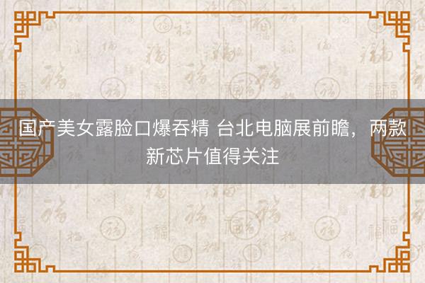 国产美女露脸口爆吞精 台北电脑展前瞻，两款新芯片值得关注