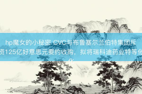 hp魔女的小秘密 CVC与布鲁塞尔兰伯特集团斥资125亿好意思元要约收购，拟将瑞科迪药业特等化