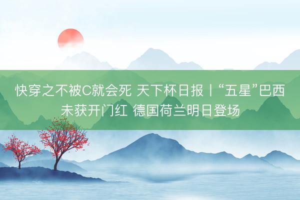 快穿之不被C就会死 天下杯日报丨“五星”巴西未获开门红 德国荷兰明日登场